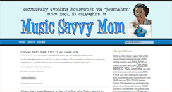 Desktop Screenshot of musicsavvymom.com